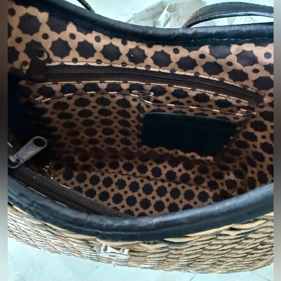 Brighton Anahita Woven Straw Leather Tote Bag 🤎 - Picture 4 of 8